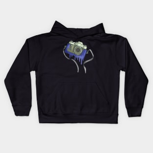 melting photo camera Kids Hoodie